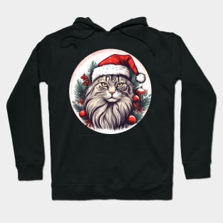 Maine Coon Cat Xmas, Love Cats Hoodie